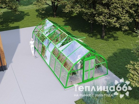 Теплица Рада Дунай под стекло, 3,5х4 метра
