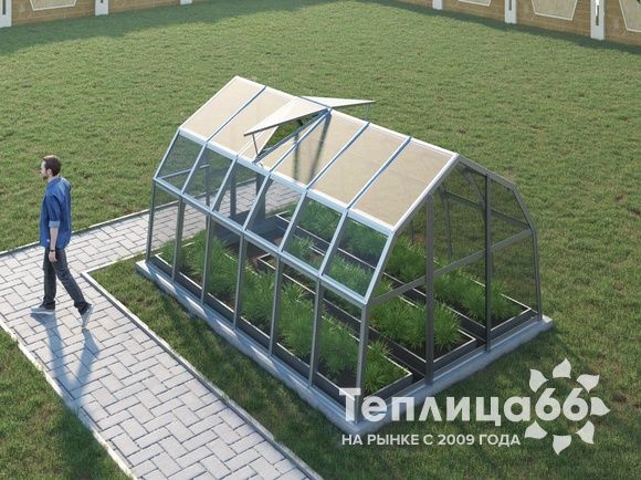 Теплица Рада Нева под стекло, 2,65х4 метра