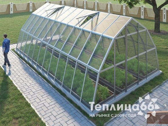 Теплица Рада Нил под стекло, 4,5х8 метров